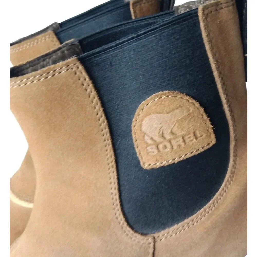 SOREL Chelsea Boot Men's Size 11 M Greely Suede Ankle Boots Brown
